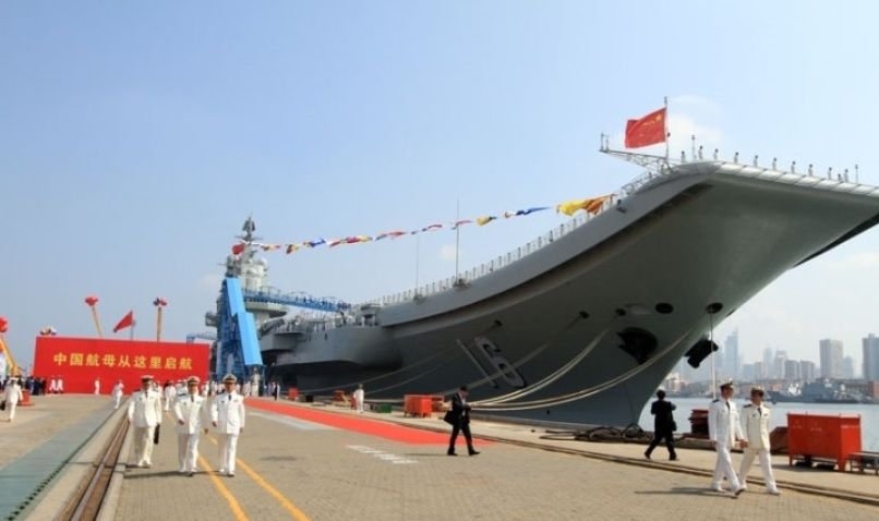 중국, 첫 국산항모 해상시험 마쳤다