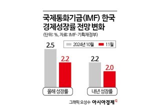 IMF, 韓 성장률 전망 하향 조정…"불확실성 높고 하방 리스크 커"