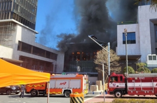 부산 반얀트리 호텔 신축공사장 화재…6명 사망