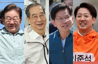 대선 4자대결…이재명 47%·한덕수 23%·김문수 13%·이준석 4% 