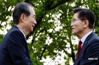 한덕수측, '무임승차' 지적한 김문수에 "자기 얼굴에 침뱉기"