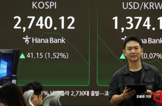 코스피, 2740선 연고점 돌파…'코리아 디스카운트 해소' 기대에 훈풍