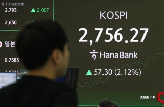 새정부 출범 '축포', 코스피 연고점 돌파…2750선 안착
