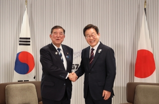 李대통령, 이시바 日총리와 첫 한일 정상회담
