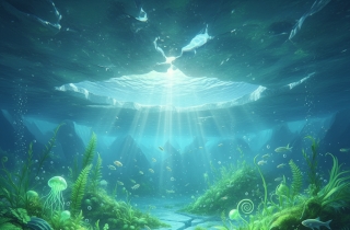 하얀 얼음 밑 초록 생명들…북극 땅서 처음 생태계 확인