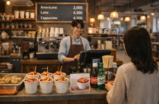 2000원 커피 장사 힘드네…결국 "떡볶이도 팔아요"