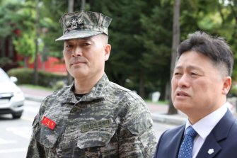 해병대 박 전 단장 군검찰 재출석