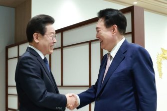 尹-李 첫 회담, 용산 대통령실서 조금전 시작해 진행중(상보)