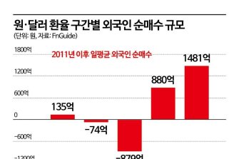 '역대급' 6개월 연속 외국인 K증시 쇼핑…'환율' 매력에 순매수 행진 지속 기대