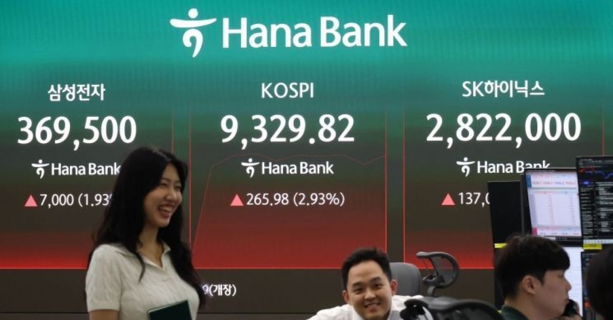 KOSPI Surpasses 9,300 Points for the First Time...10,000 in Sight