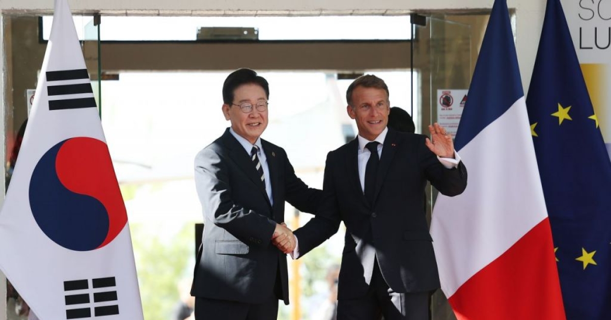 李在明与Macron就AI时代“以人为本的创作”发出同声，提出影像产业新秩序