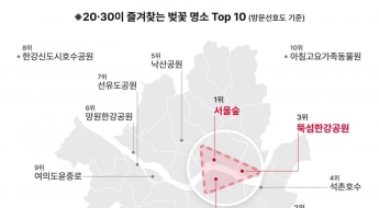 '20대는 서울숲· 50대는 행주산성'…나이 따라 다른 벚꽃 구경명소