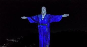 한복 차려입은 브라질 거대 예수상 "해외 의상은 최초"