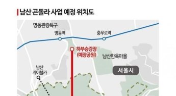 [단독]남산 곤돌라 시공사 최종 선정… 8월부터 착공