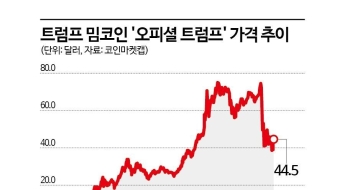 말 많은 '트럼프 밈코인'…시총 21兆 찍고 반락