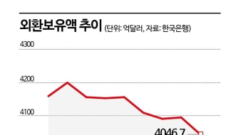 분기말 효과 사라지니…4월 외환보유액 다시 감소