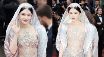 칸 레드카펫서 포즈 취하다 퇴장 당한 여배우…'시스루' 의상 때문?