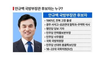 [이재명 파워맨]'64년 만의 문민 국방장관' 안규백 후보자