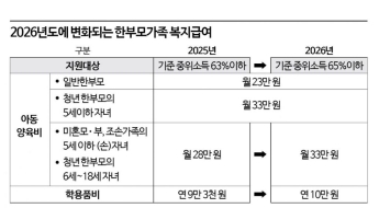 月 23만원 지원받는 '한부모가족 양육비 수혜자' 내년에 1만명↑