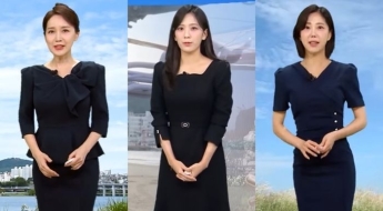 '검은 옷' 입고 날씨 전한 MBC 기상캐스터들…故오요안나 1주기 애도