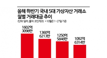 [비트코인 지금]코스피 질주할 때 거래대금 지속 감소하는 가상자산