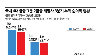 실적 쪼그라든 4대 금융 非은행 계열사…'이자 장사' 대안 쉽지 않네