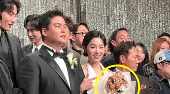 단단하고 달달한 사랑…이장우 신부가 든 세상 하나 뿐인 '호두과자 부케'