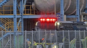 태안화력 IGCC 화재…외주업체 소속 중상자 2명 병원 이송