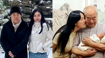 늦둥이 보자 다른 자식과는 절연…'50세 연하女'와 득남 공개한 87세 화가