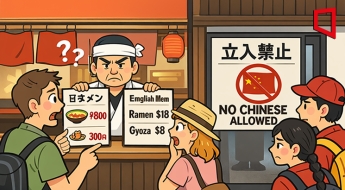 '중국인 출입금지' 논란의 日 라멘집, 한국인도 당했다…"외국인에 '2배' 바가지" 