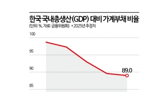 가계대출 조였지만…韓 GDP 대비 부채비율 여전히 OECD 상위권