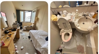 "믿을 수 없을 정도로 엉망"…中 관광객 머문 객실 사진에 日 SNS '발칵'