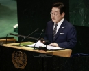 李대통령, 20분 유엔총회 연설…'대한민국' 33번, '평화' 25번 외쳤다