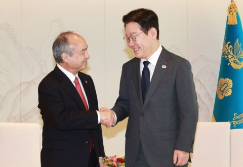 李대통령 "AI 조언 달라"…손정의 "초인공지능이 다음 기술"