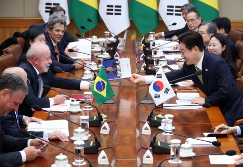 韓-브라질, '4개년 행동계획' 채택…무역협정 재개 필요성 공감