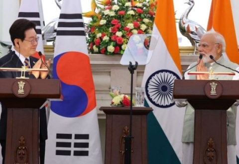 李대통령 "나프타 등 핵심 원자재 협력"…모디 "공급망 협력 강화"