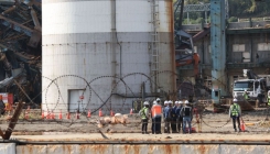 울산화력 4·6호기 타워 해체 사전 작업 본격화…이후 수색 가속