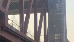 광주대표도서관 공사장 구조물 붕괴…1명 숨지고 3명 매몰