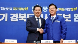 정청래, 영남권 2박3일 총력 유세…보수 결집 경계 속 표심 공략