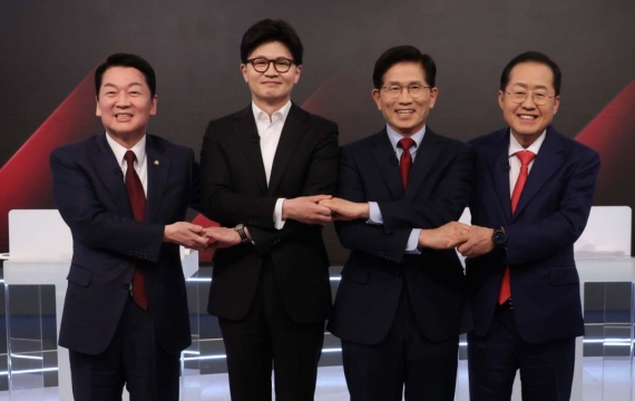 국힘 대권주자, '이재명 꺾겠다' 한목소리…한덕수 단일화 복잡한 '속내'