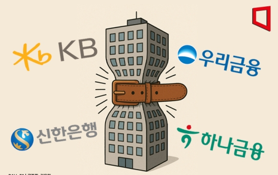 사상 최대 실적 내놓고도 허리띠 '꽁꽁' 졸라매는 은행들