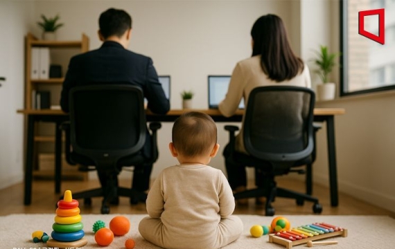Dual-Income Households Hit Record High Last Year... Highest Proportion Among Couples Raising Two Children