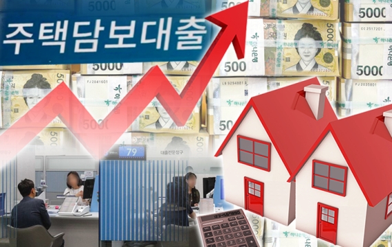 주담대 금리 '6개월 연속 상승' 4.43%…고정금리 비중 10%P 급감