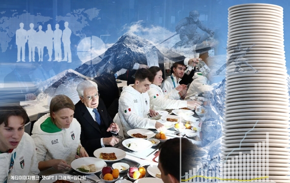 하루 피자만 1만2000조각…'에베레스트 7배' 접시 먹어 치웠다 [Data Pick]