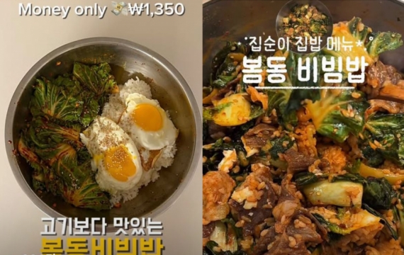 "쇼츠 보다가 결국 비볐다"…내 알고리즘을 점령한 '봄동비빔밥'