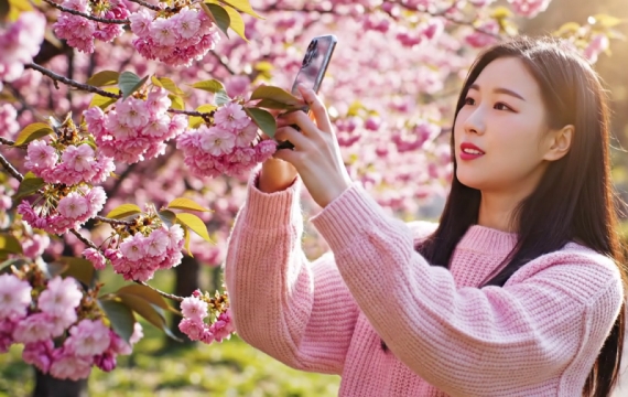 카메라로 벚꽃 찍으니… AI "일주일 후 만개합니다"