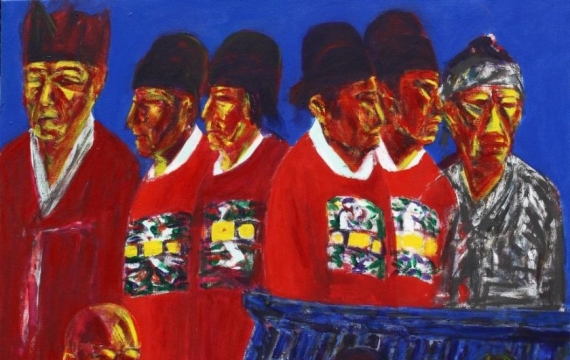 [갤러리 산책]붉은 옷, 검은 선…상처의 얼굴로 돌아온 단종