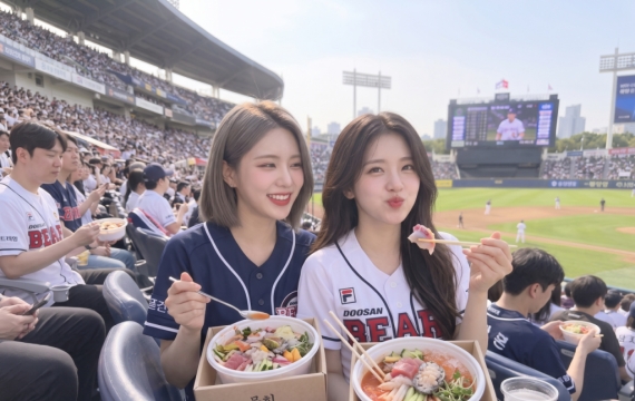 "야구장에선 치맥이 국룰?유쾌하게 육회 어때?"