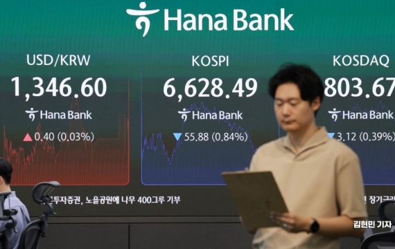 외국인·기관 매도세에 코스피 하락 마감…0.85%↓