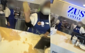 점원에 컵 던진 中 고객…난동 영상에 말레이 여론 폭발